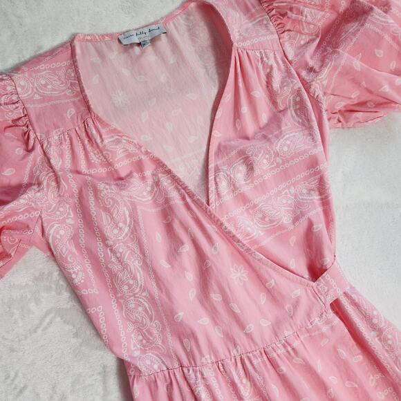 Never Fully Dressed Pink Bandana Wrap Maxi Dress - Picture 4 of 13